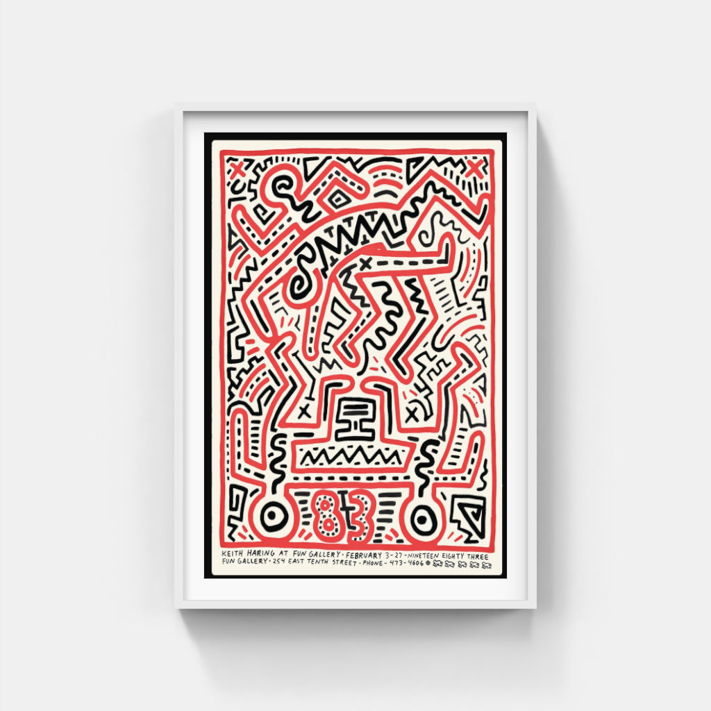 Keith Haring at the Fun Gallery poster