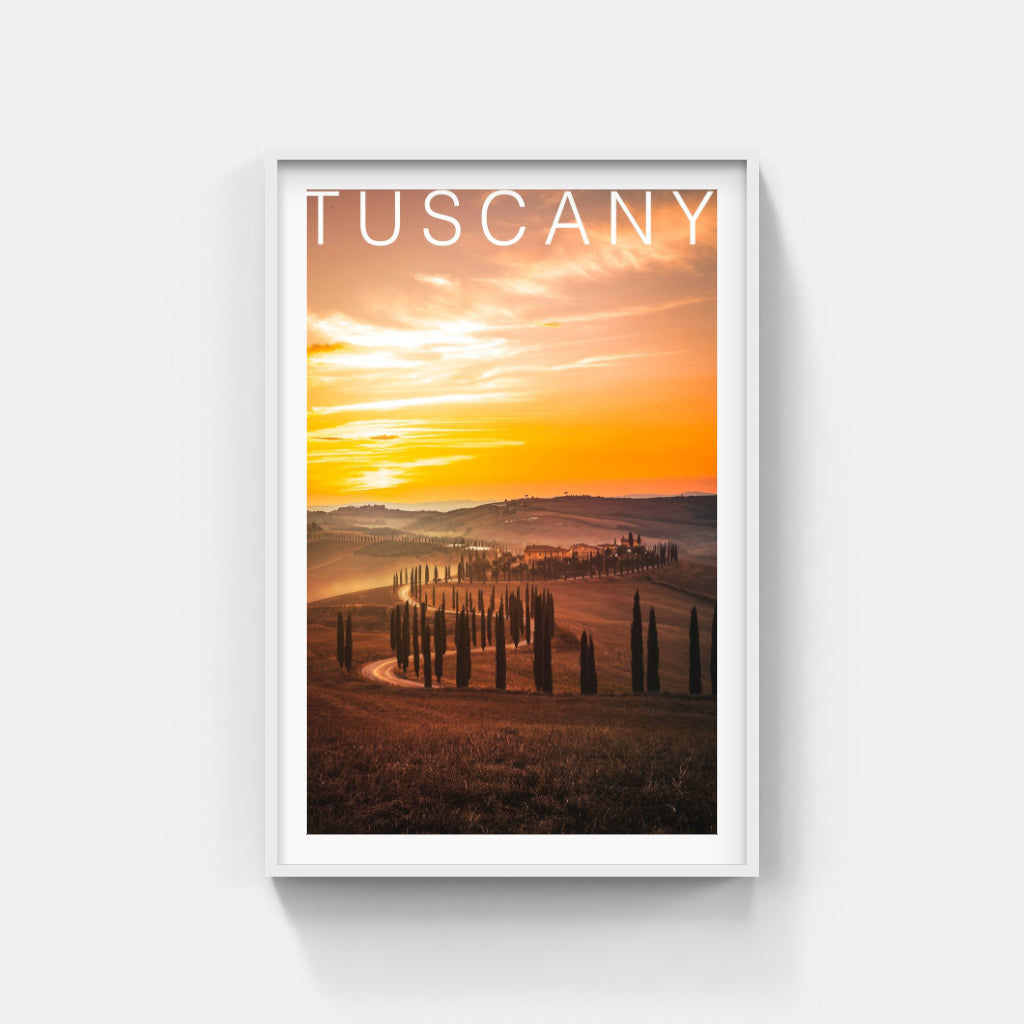 Tuscany Sunset poster