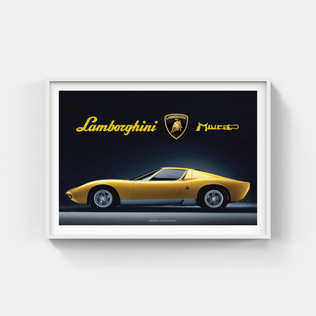 Lamborghini Miura poster