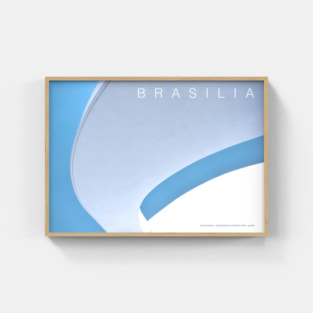 Brasilia poster - Oscar Niemeyer