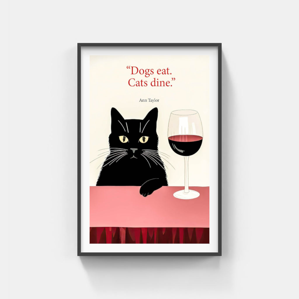 Dogs eat, Cats dine poster