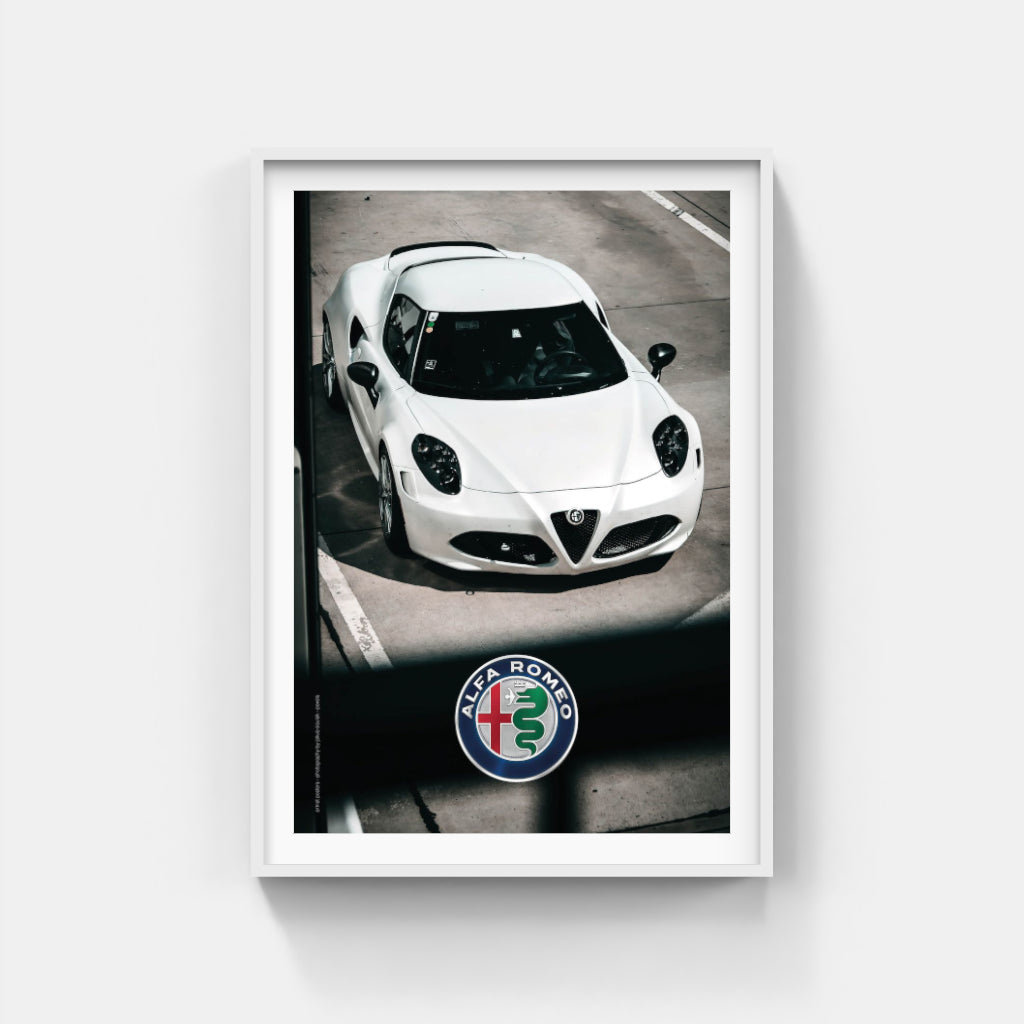 Alfa Romeo 4C - supercar poster