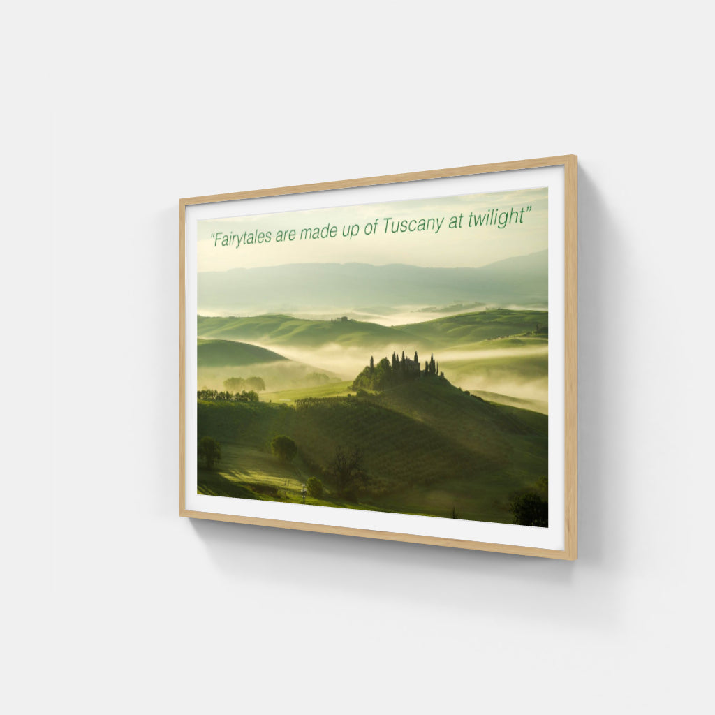 Tuscany fairy tale poster