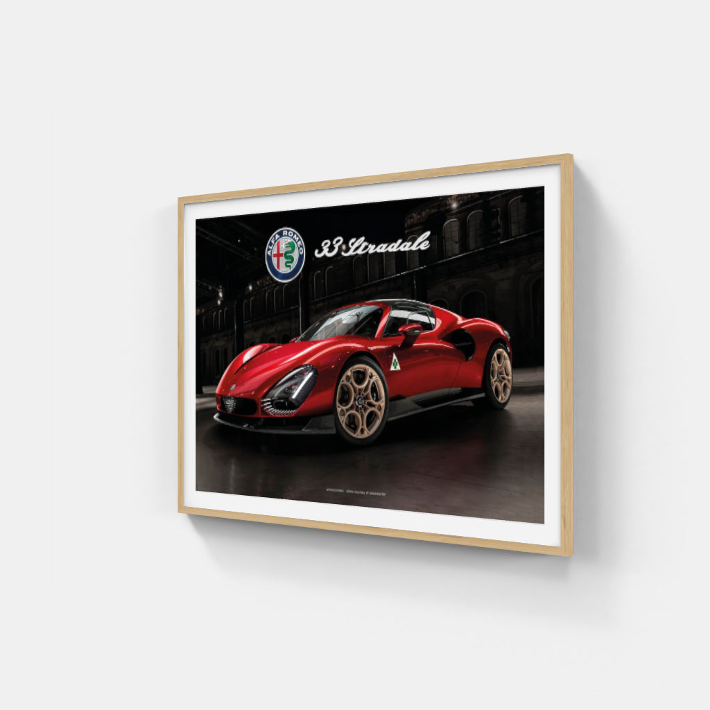 Alfa Romeo 33 Stradale - super car poster