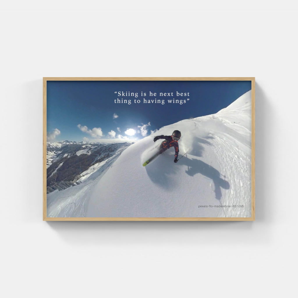 Skiing is Flying poster