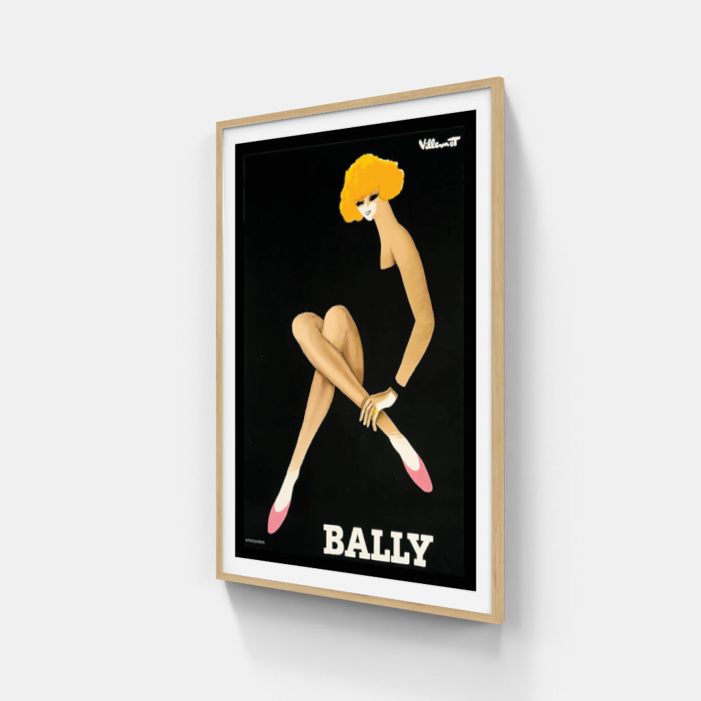 Bally by Villemot 1964 poster