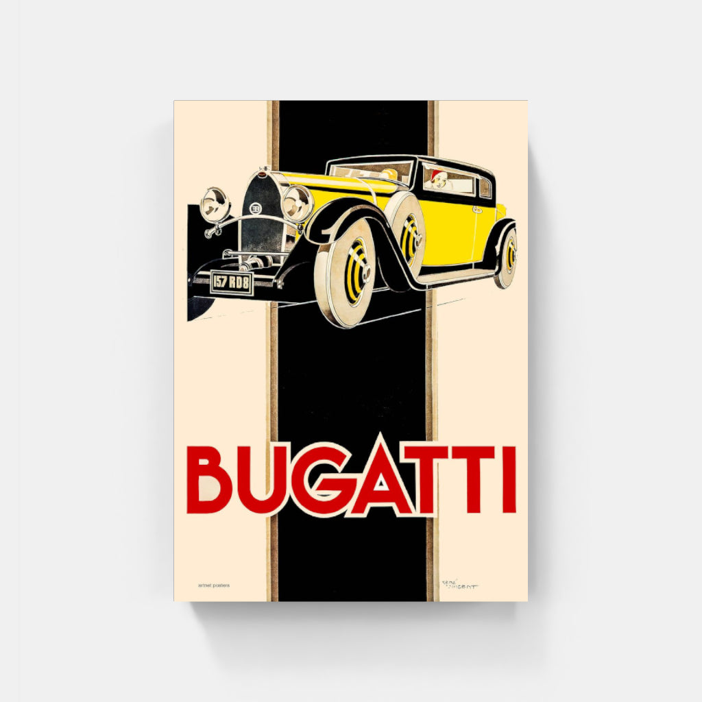 Bugatti Royale retro poster