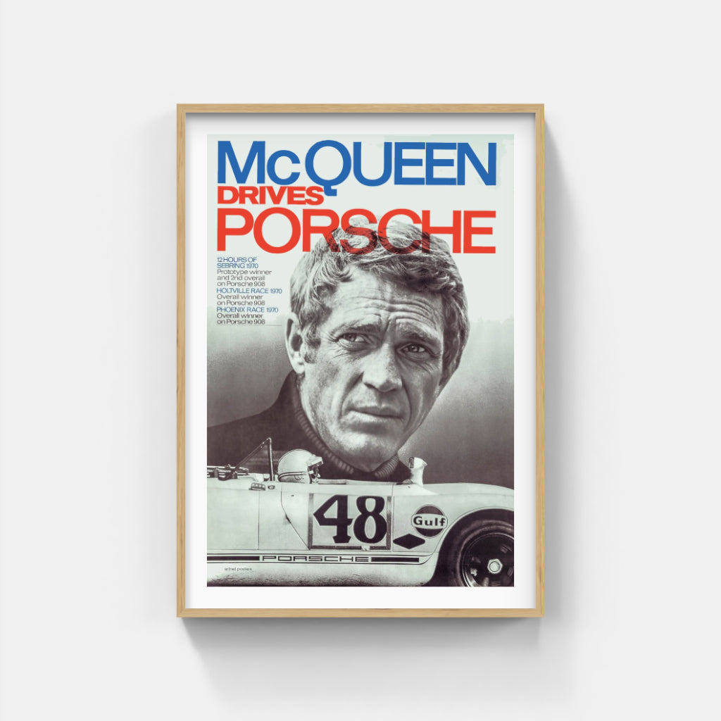 Porsche Steve McQueen poster