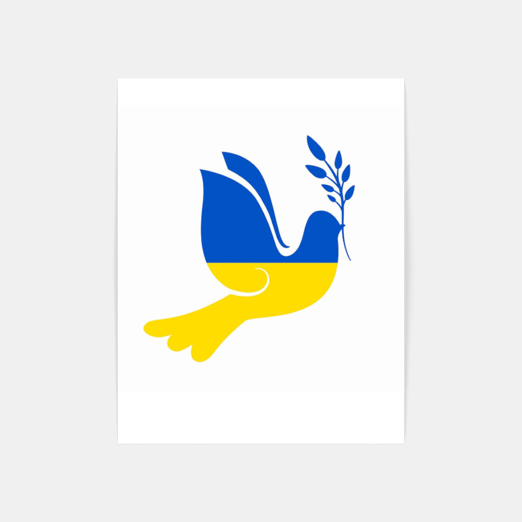 Ukraine Peace Dove poster