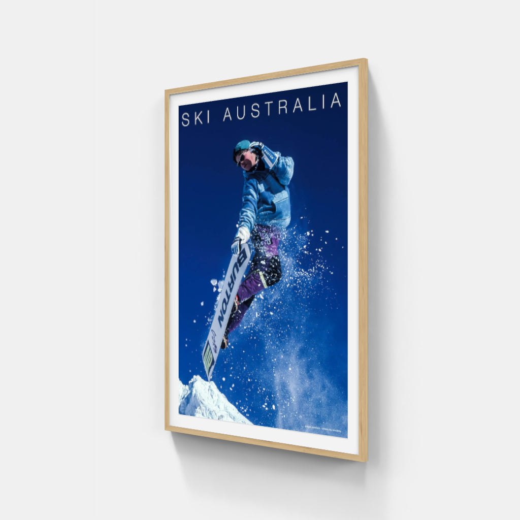 Snowboarding Australia poster