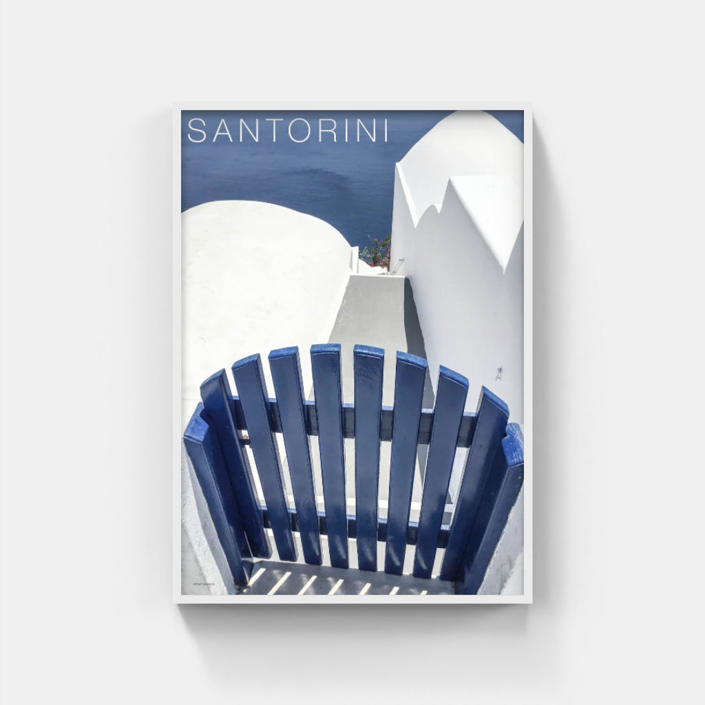 Santorini Blue Gate - Greece poster