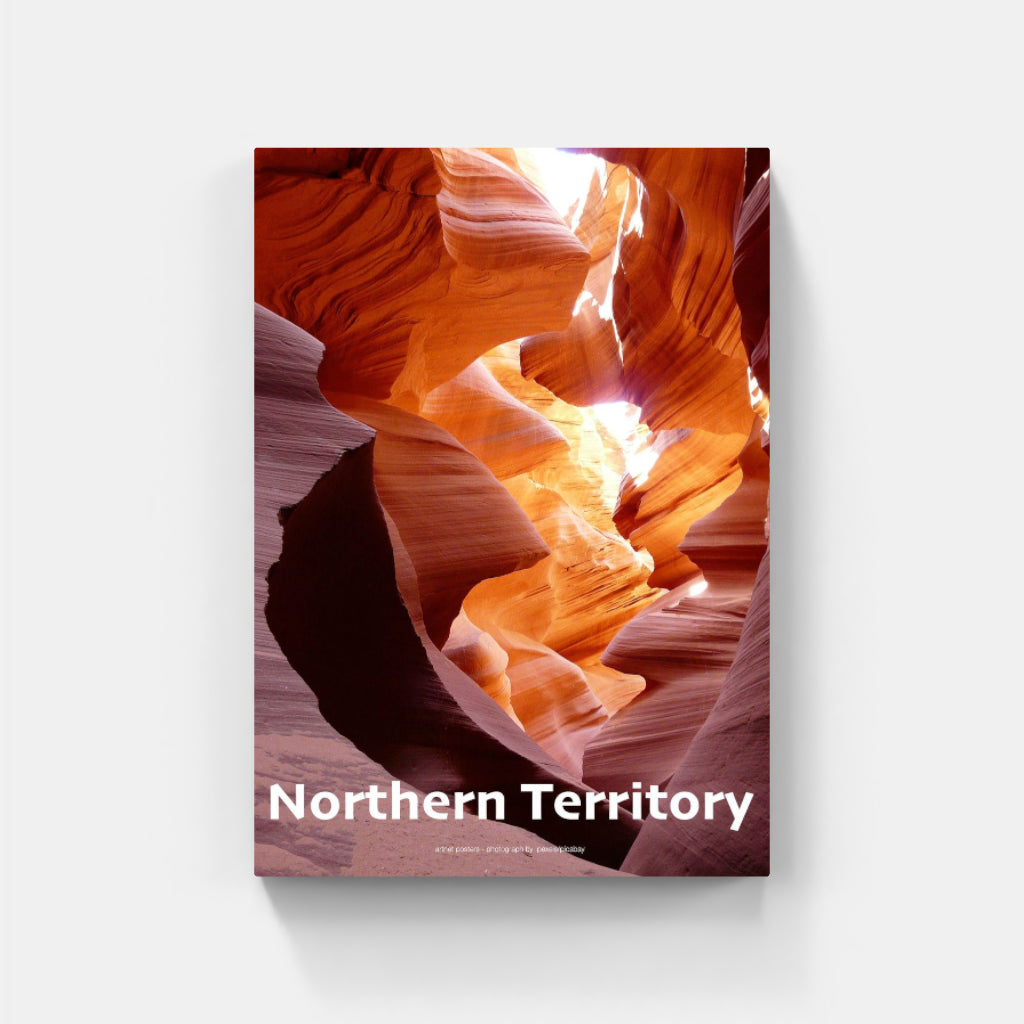 Northern Territory striated rocks poster