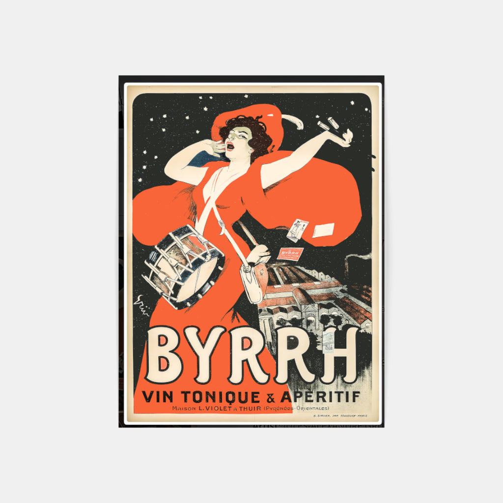 Byrrh apéritif retro poster