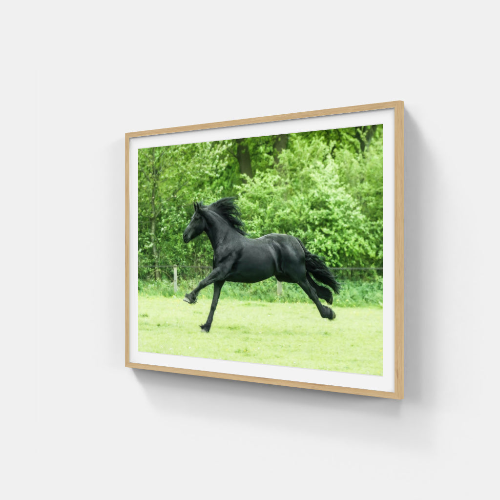 Running Wild horse poster