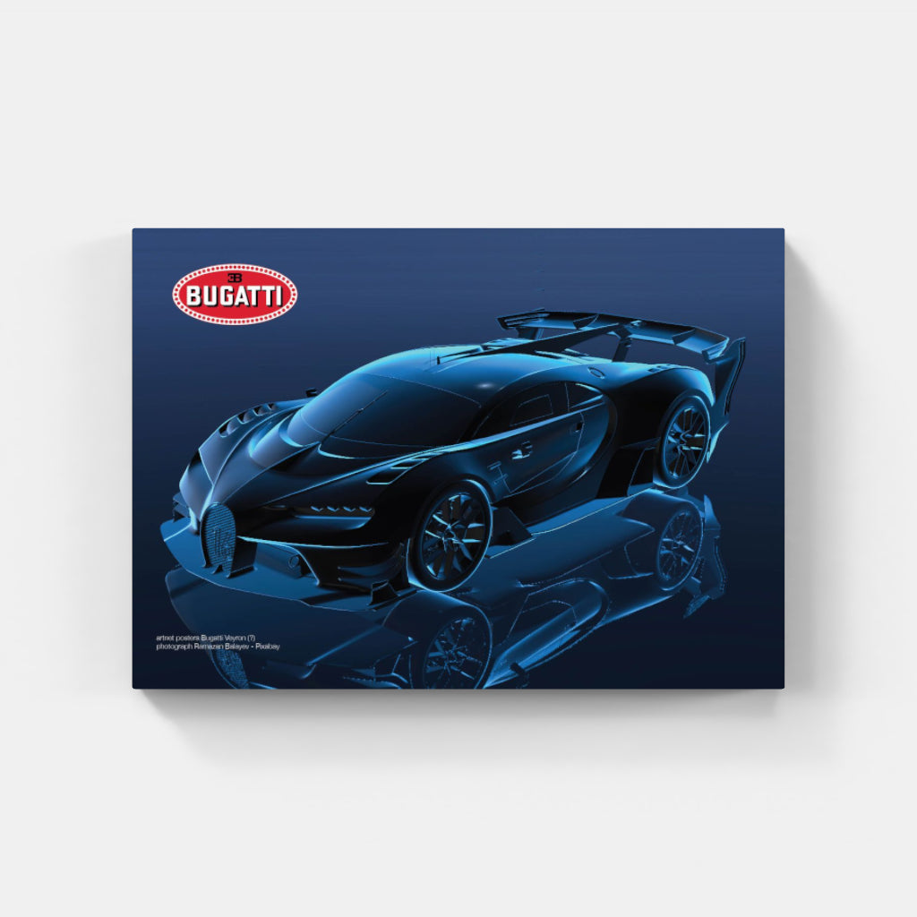 Bugatti Chiron Sport “Blue Shadow” poster