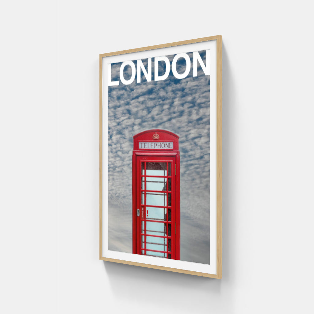 London Telephone Box poster