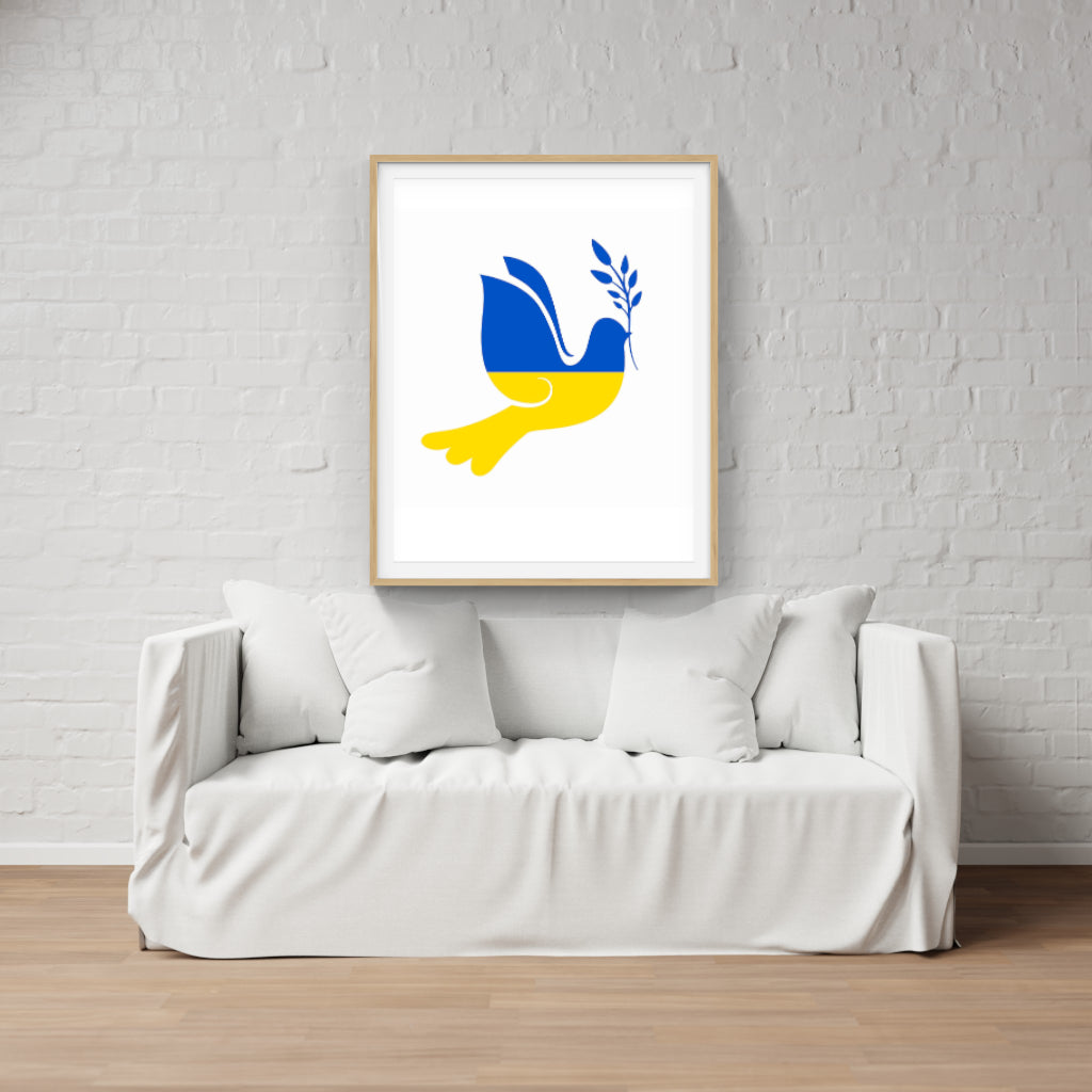 Ukraine Peace Dove poster