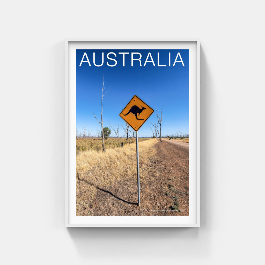 Kangaroos sign poster