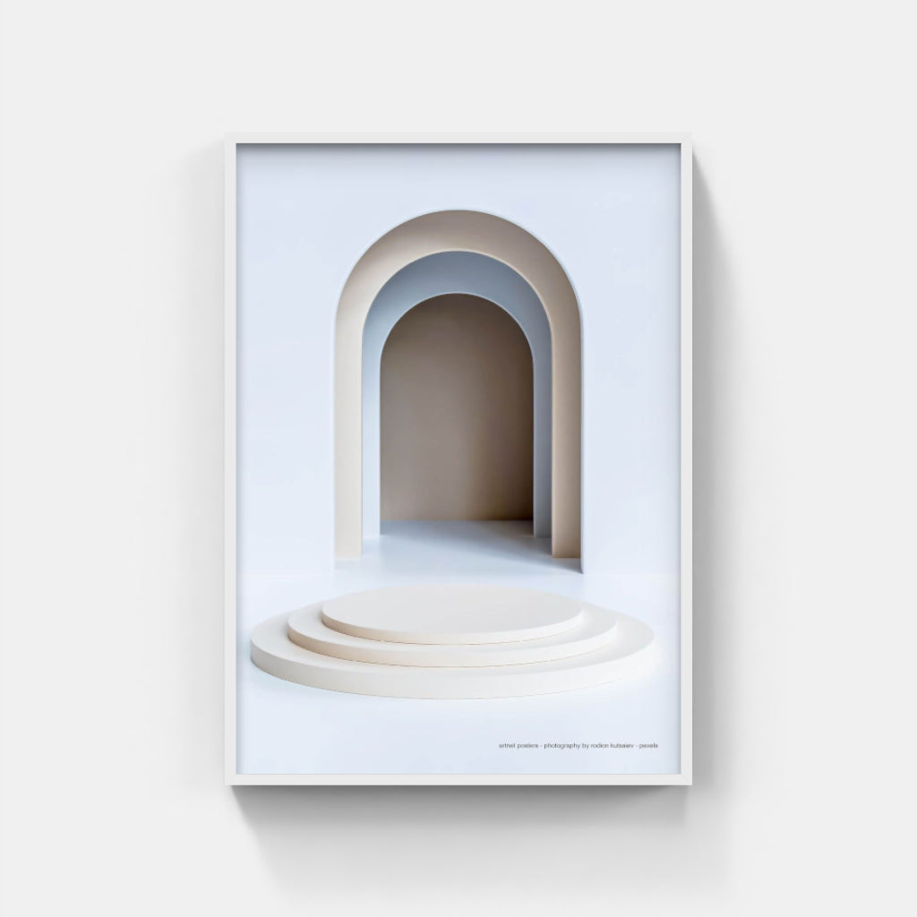 A Symmetry of Arches - architectural poster