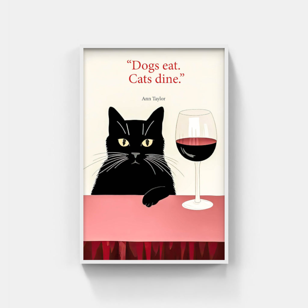 Dogs eat, Cats dine poster