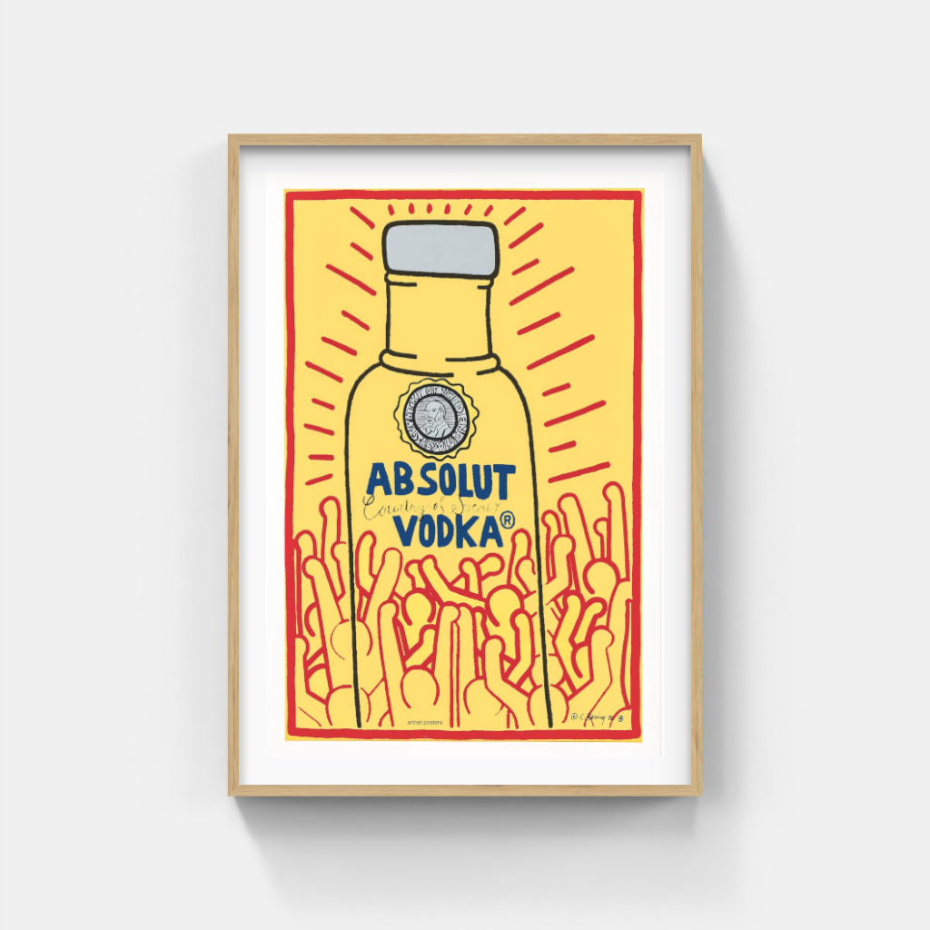 Keith Haring Absolut Vodka poster