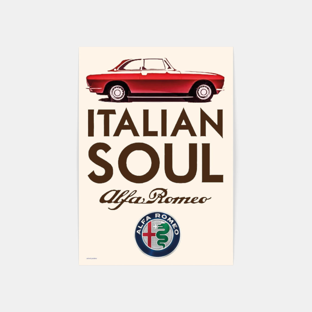 Alfa Romeo GTV car poster