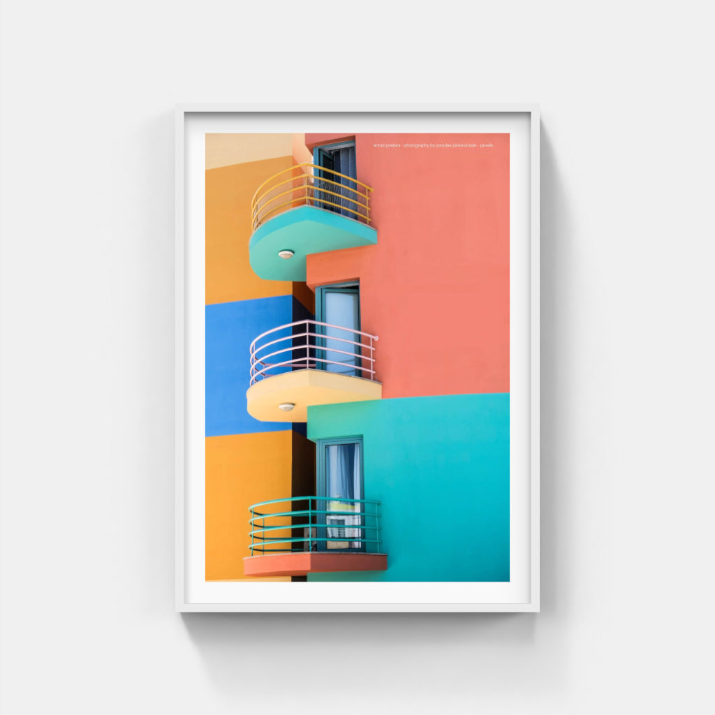 Marina de Albufeira, Portugal - architectural poster