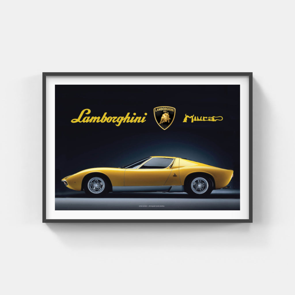 Lamborghini Miura poster