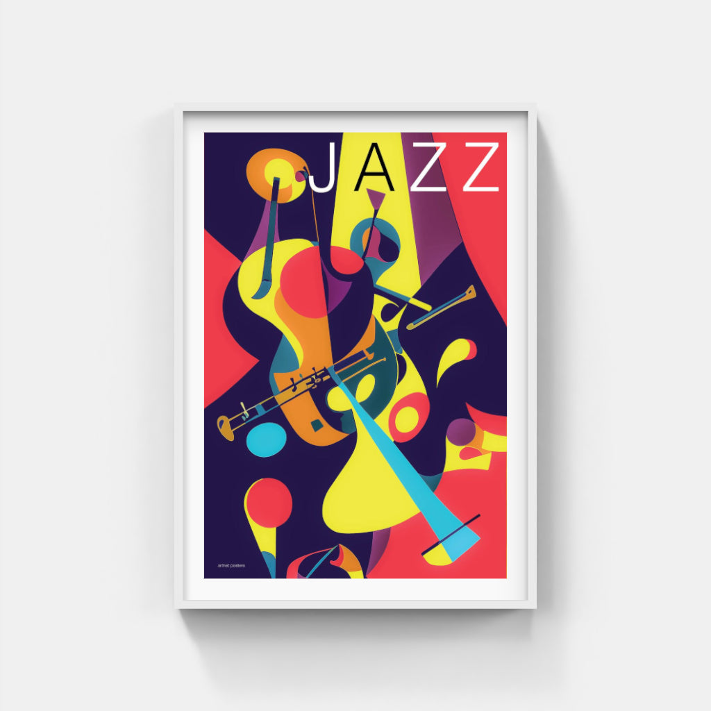 Jazz abstract poster