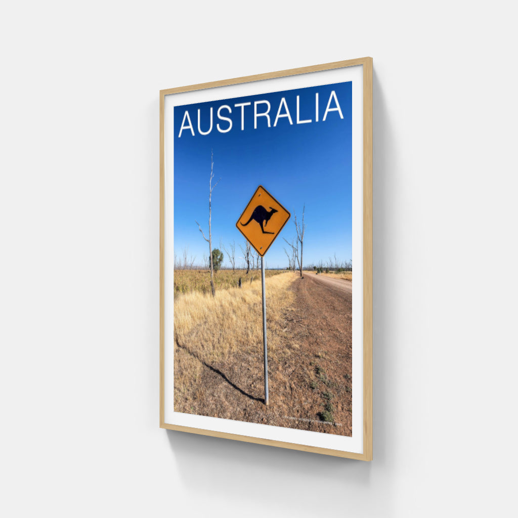 Kangaroos sign poster