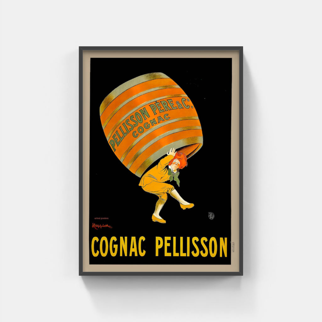 Cognac Pellison retro poster