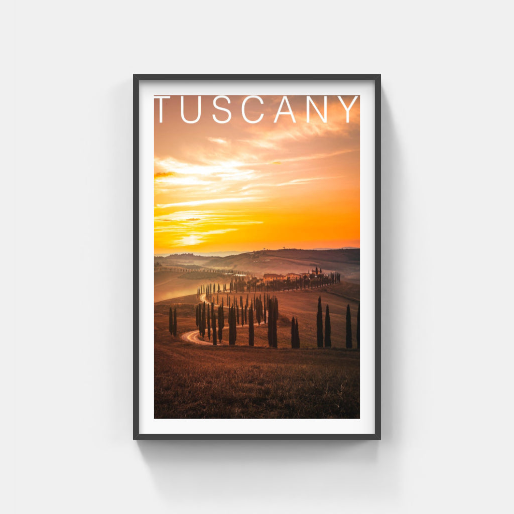 Tuscany Sunset poster