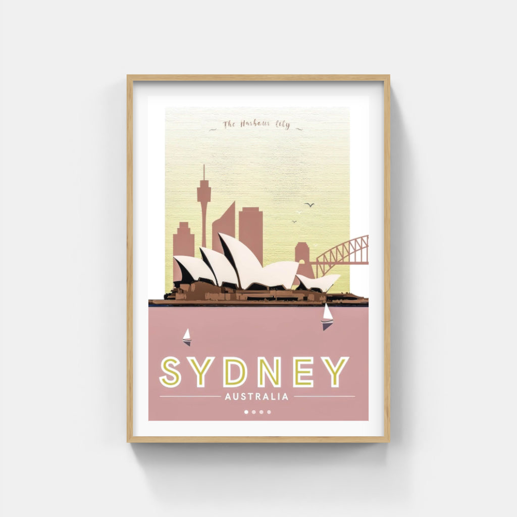 Sydney retro poster