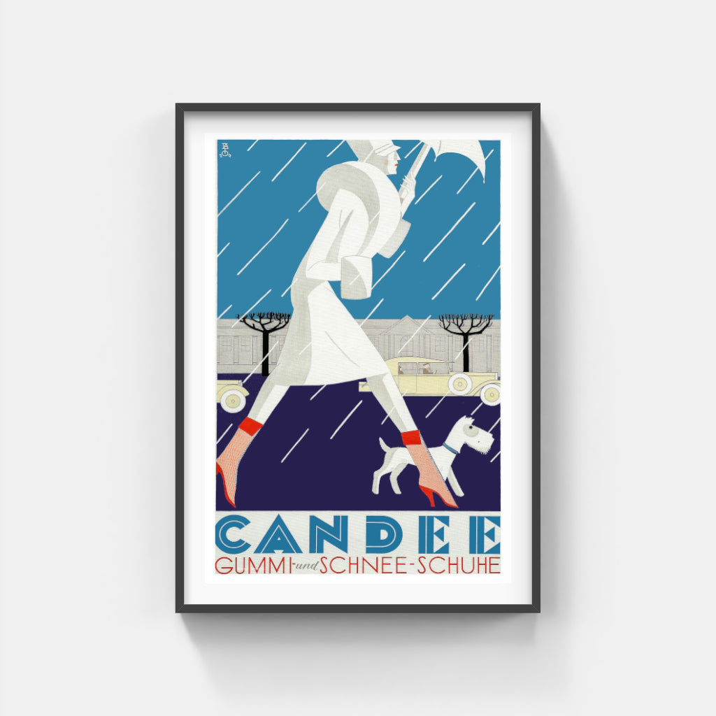 Candée Boots retro poster