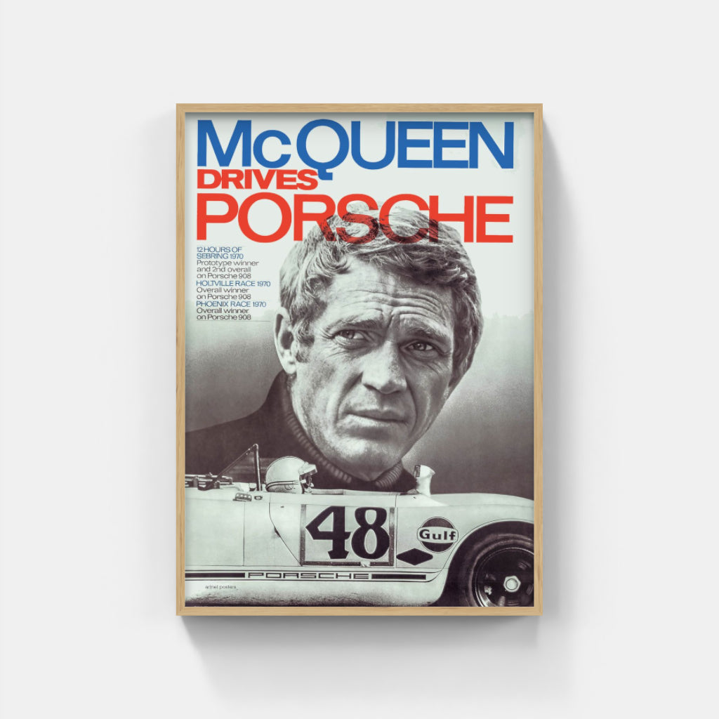 Porsche Steve McQueen poster