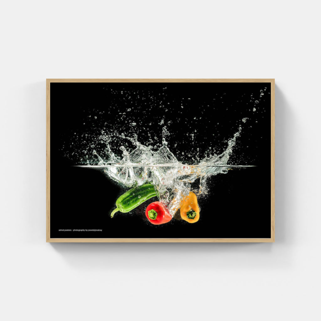 Splash of Colour vegetables poster