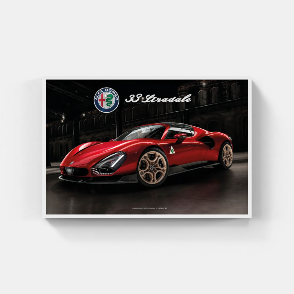 Alfa Romeo 33 Stradale - super car poster