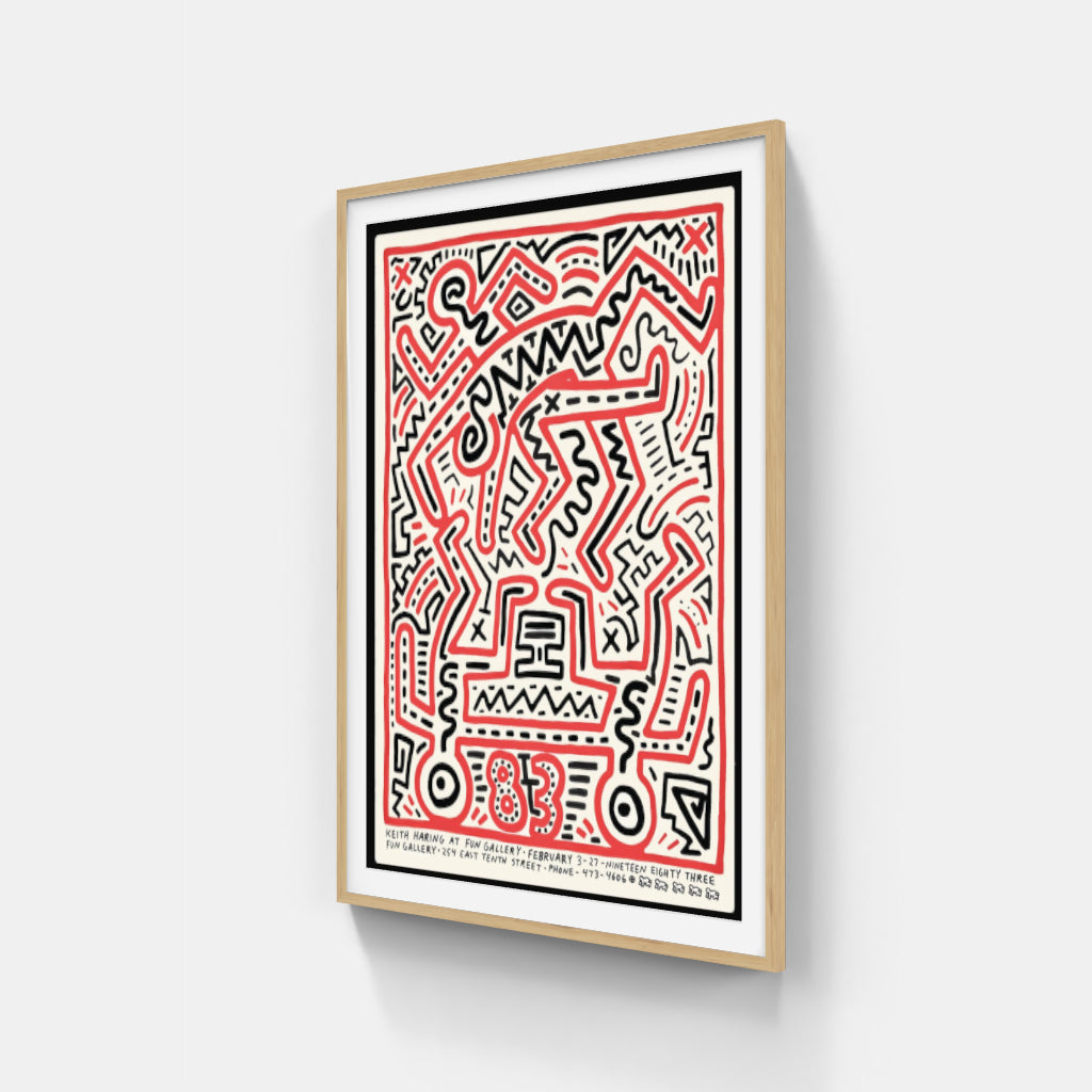 Keith Haring at the Fun Gallery poster