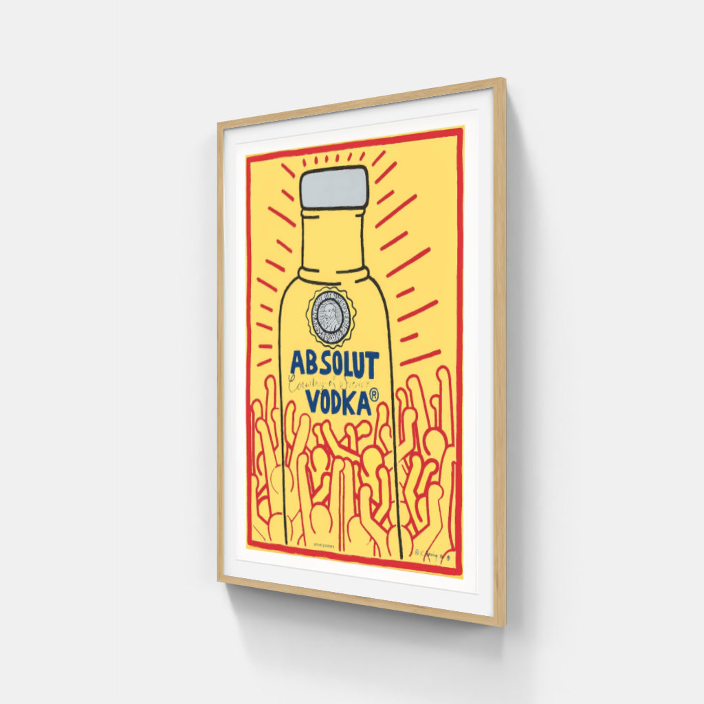 Keith Haring Absolut Vodka poster