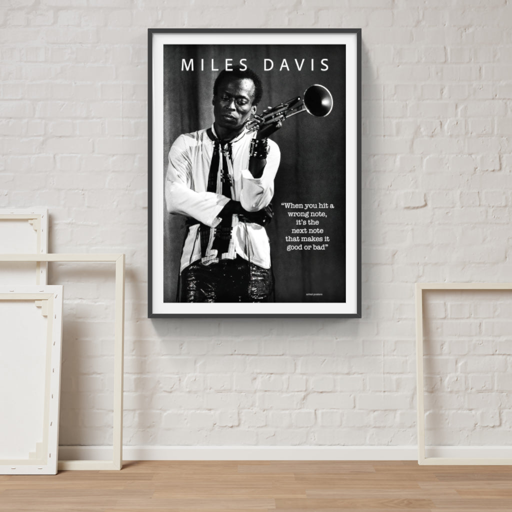 Miles Davis Wrong Note poster