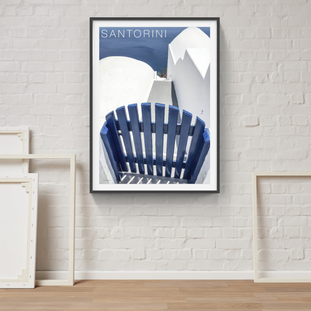 Santorini Blue Gate - Greece poster