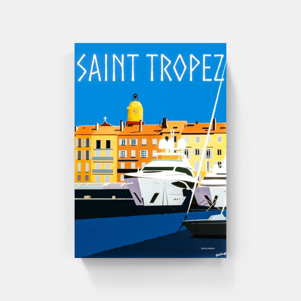 St Tropez retro poster