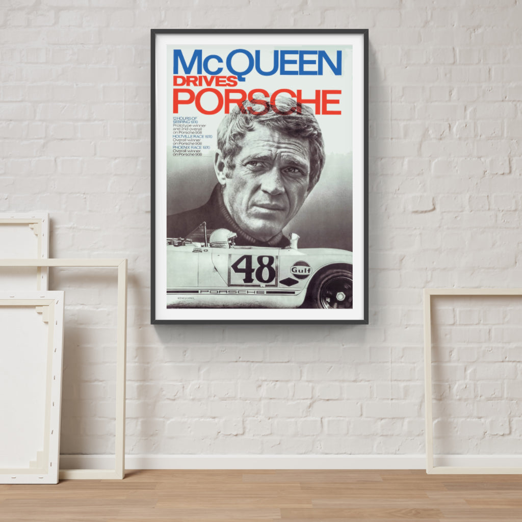 Porsche Steve McQueen poster