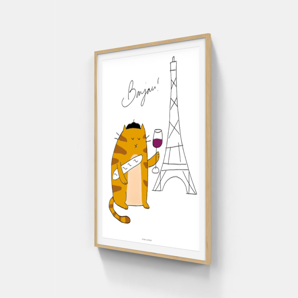 Paris Cat poster