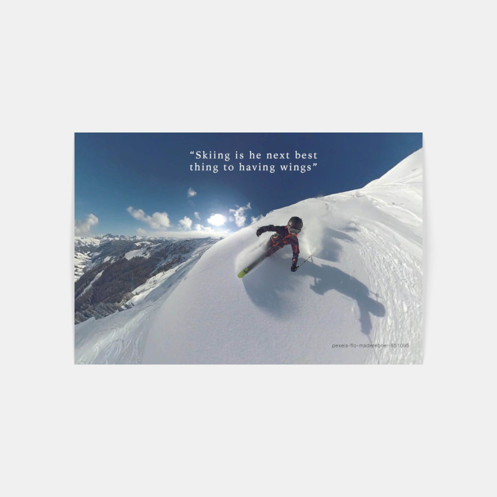 Skiing is Flying poster