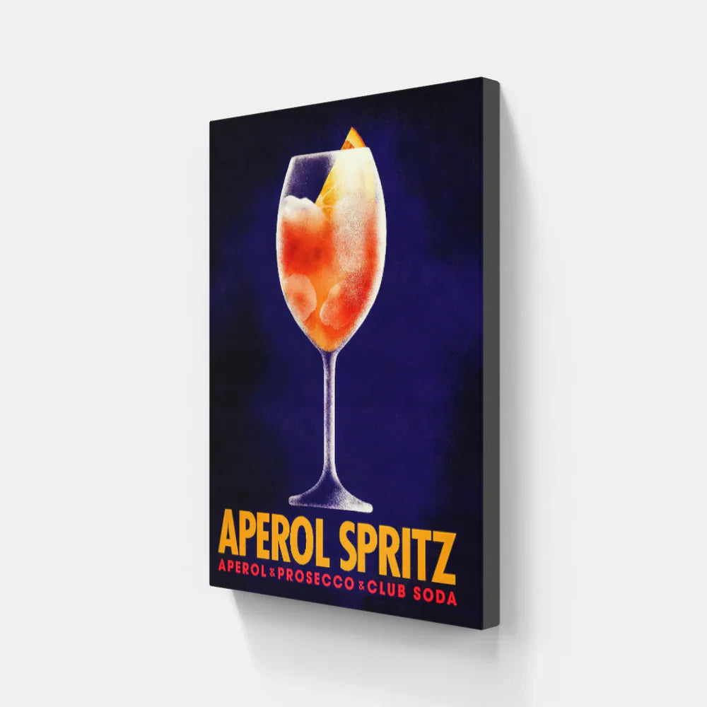 Aperol Spritz retro poster