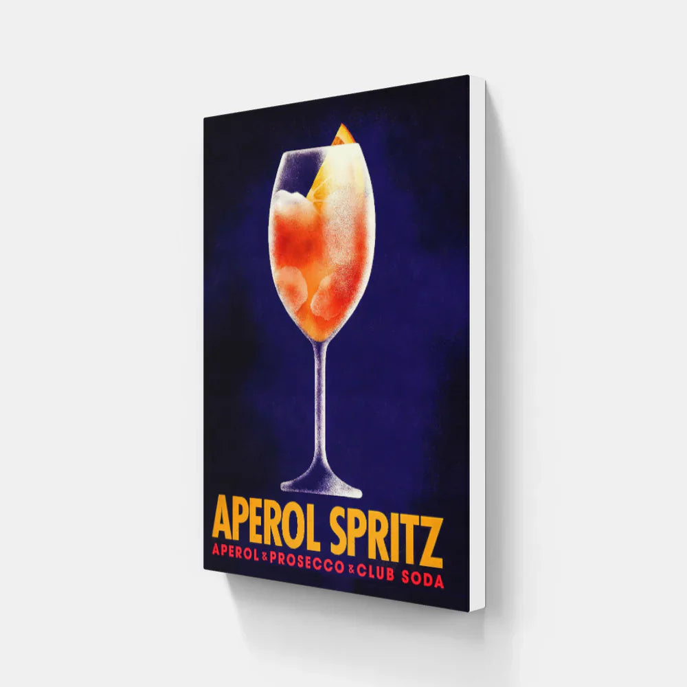 Aperol Spritz retro poster