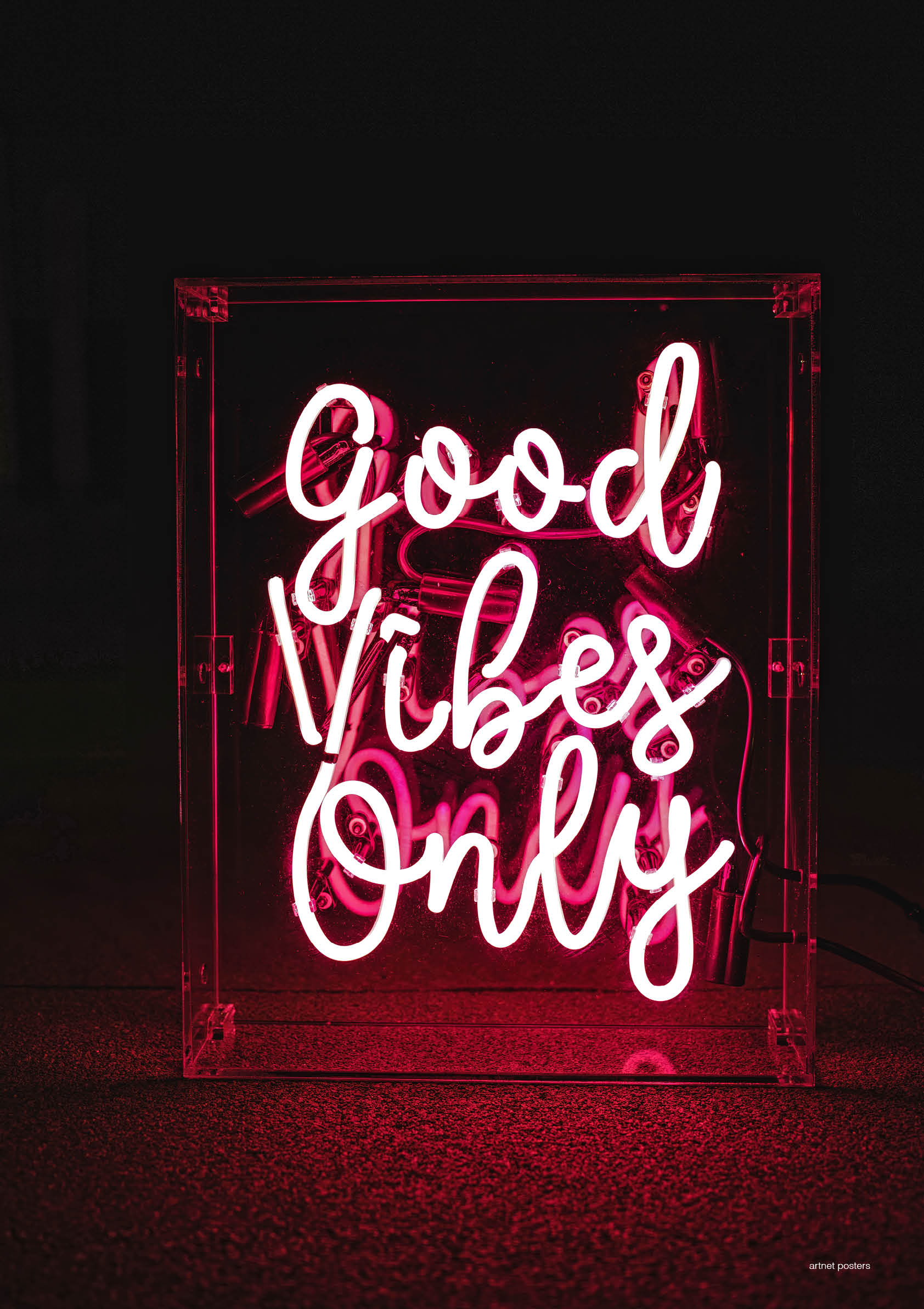 Good Vibes neon poster