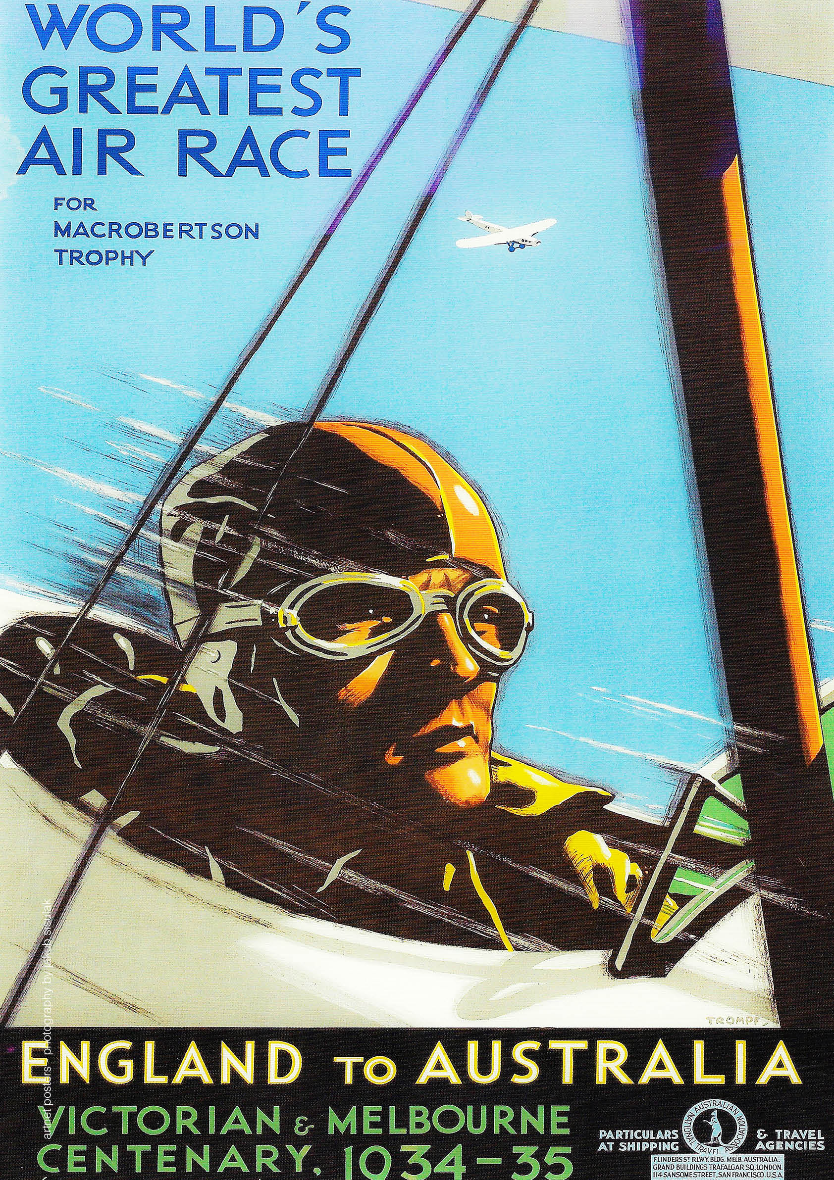 The England-Australia Air Race poster