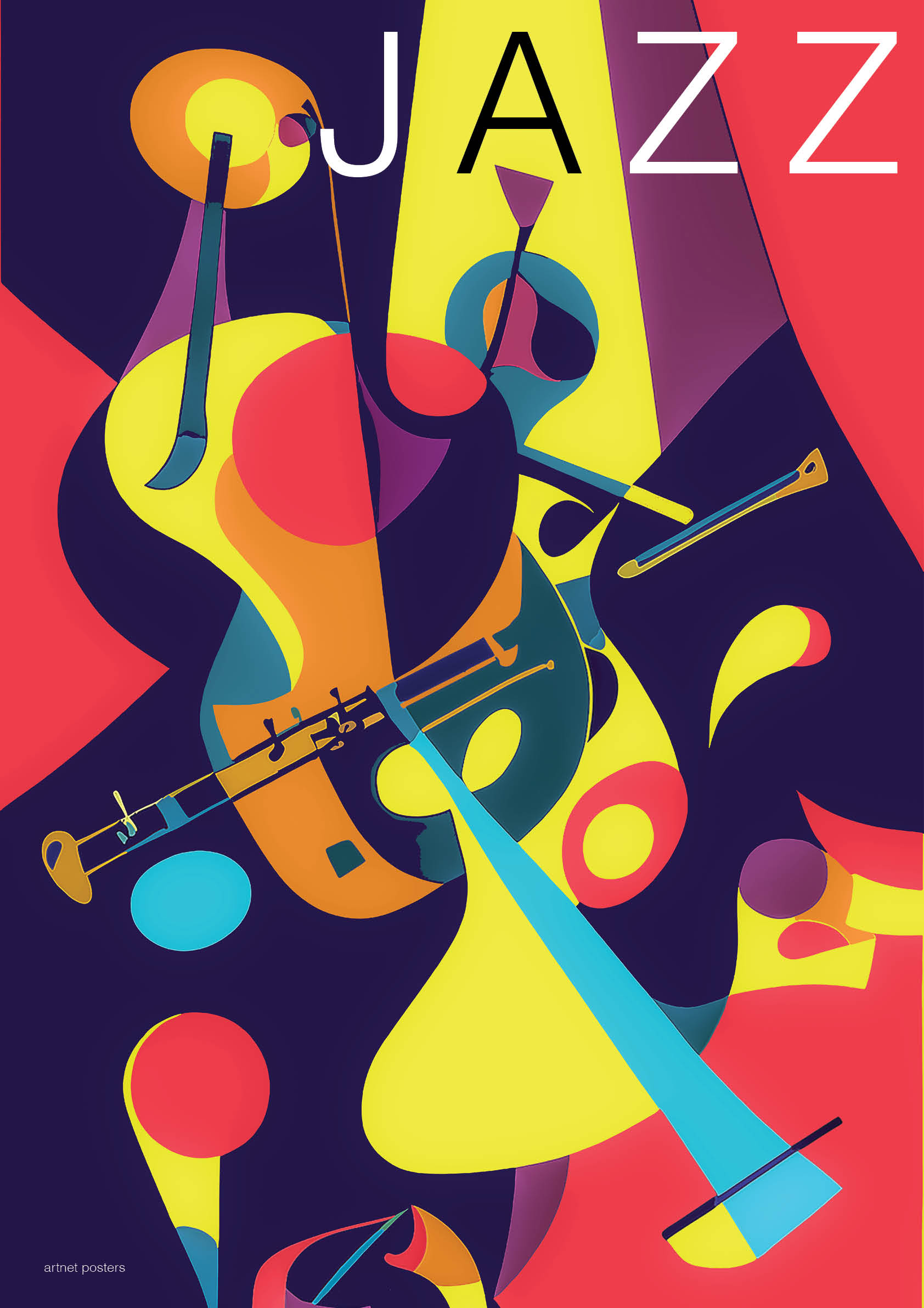 Jazz abstract poster